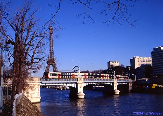 Brückenteil östlich der Seine-Insel