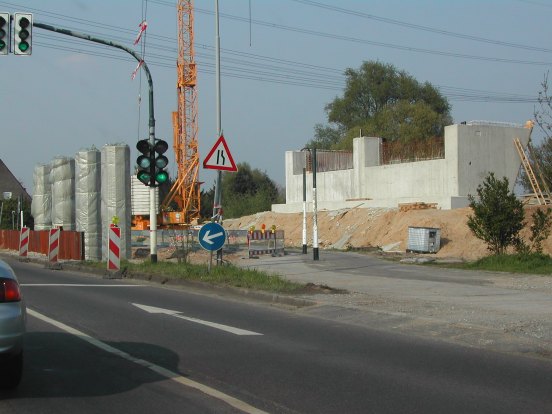 östliches Widerlager und Stützenreihe