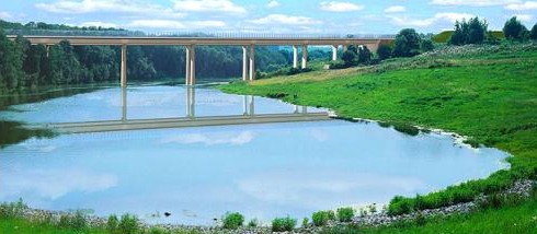 Computersimulation der Brücke