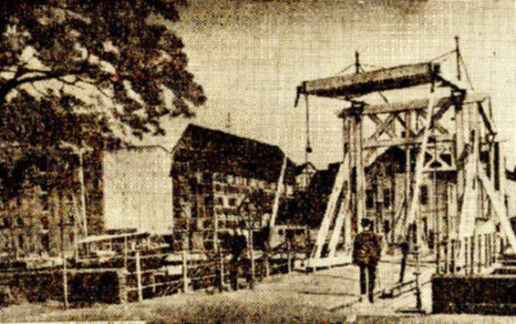 die alte nicht mehr existierende Brücke