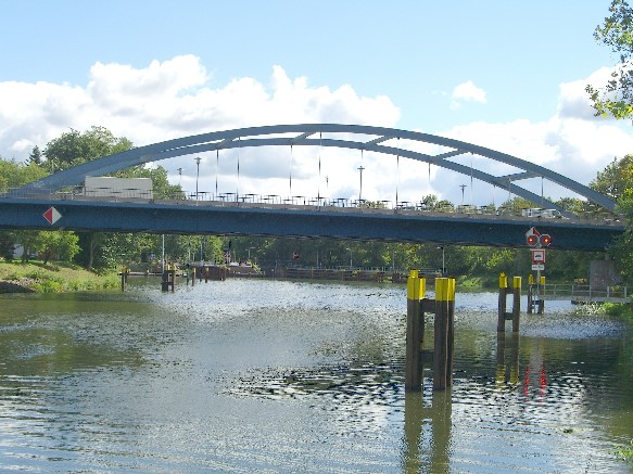 Spreebrücke Fürstenwalde südlich der Insel