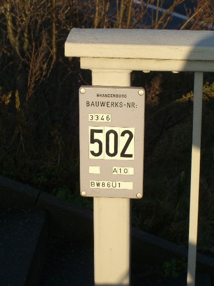 A 10 Brücke Mühlenbecker Str in Schönerlinde