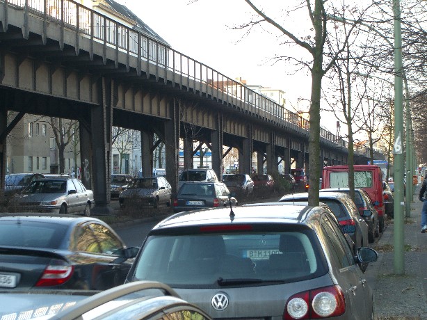 U1 Hochbahnabschnitt zw. Görlitzer Bf. und Kottbusser Tor Ostteil