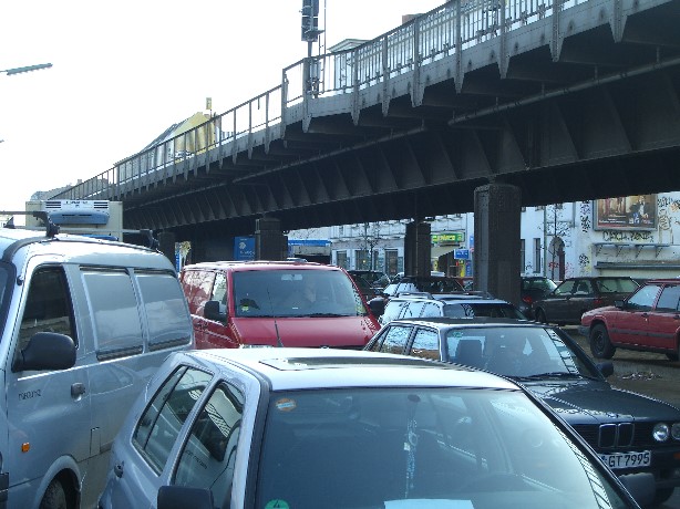 U 1 Brücke Hochbahnabschnitt zwischen Görlitzer Bf. u. Kottbusser Tor Westabschnitt
