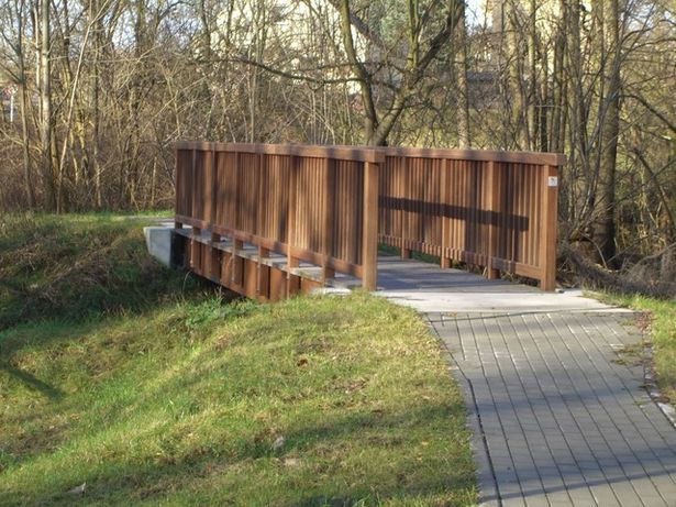 Löcknitzbrücke Fließroute Kienbaum für Fußgänger und Radler