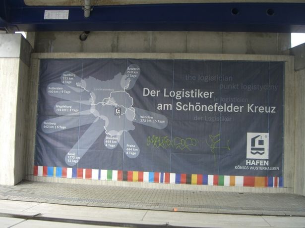 Nordhafenbrücke über den Nottekanal am Nordhafen in Königswusterhausen