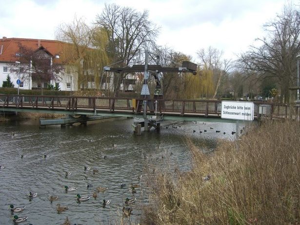 Zugklappbrücke Nottekanal Am Amtsgraben in KW