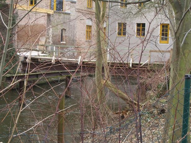 Nottenebenarmbrücke östl. der Mühle in KW