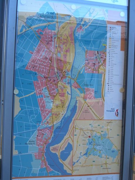 EÜ S25 u. Industriegleise /Zu- und Durchgang z. Bf. Henningsdorf