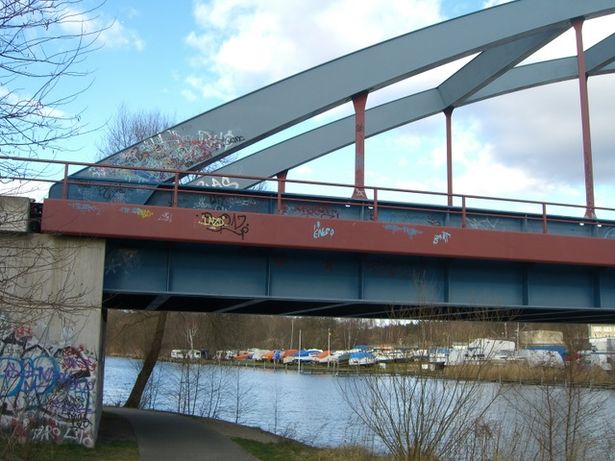 EÜ S - Bahnbrücke S 25 Henningsdorf / Havel