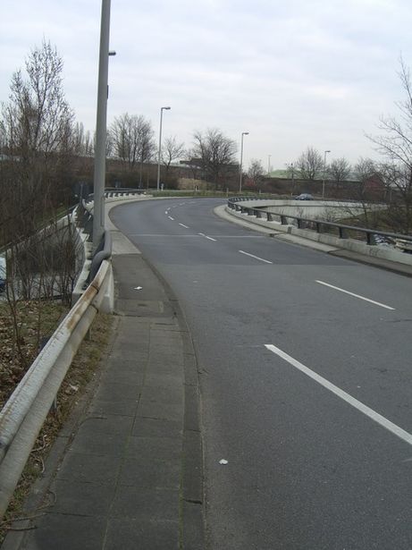 Abfahrtbrücke der A100 zur Alboinstraße