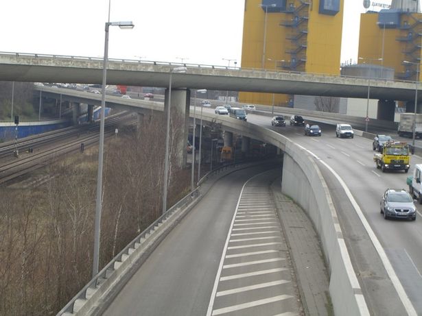 A 100 Brücke / Ringbahn und Zufahrt zur Konstanzer Straße