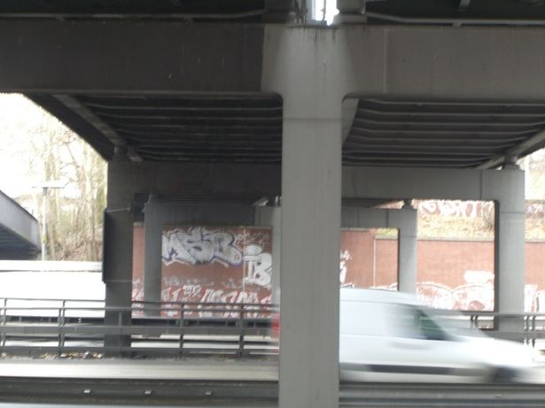 EÜ Industriegleis / A 100 und Halenseestraße bei Bornstedter Straße