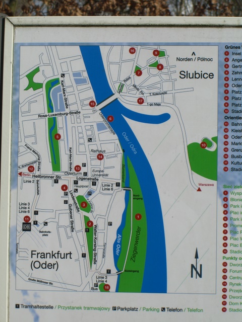 Südliche Ziegenwerderbrücke Oderarm ( alte Oder ) Frankfurt Oder