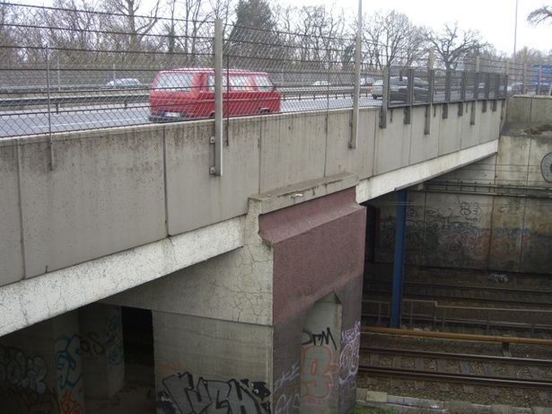 A 115 Brücke ( Avus) / Stadtbahn Ost West Verkehr