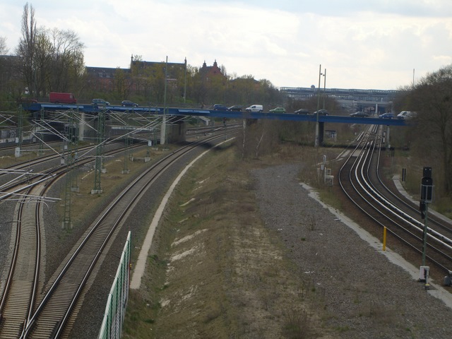 Kolonnenbrücke /EU Nord Süd Bahn nördlich Bf. Südkreuz