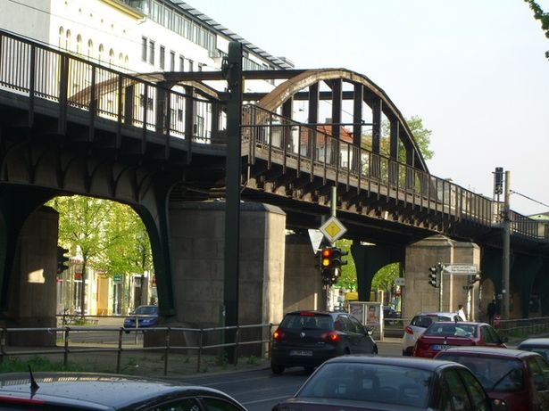 U 2 Brücke Schönhauser Allee Kreuzung Stargarder - Gleimstraße