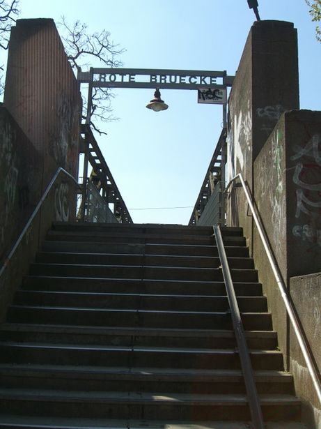 Rote Brücke in Birkenwerder / EÜ Oranienburg - Wannsee