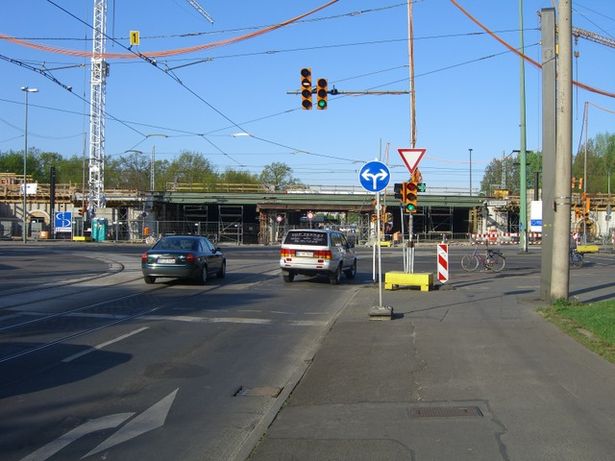 EÜ Strecke nach KW und Schönefeld / Rudower Chaussee am Bf. Adlershof