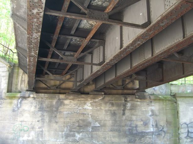 Brückenkomplex der Nord Süd Bahn / Prellerweg Westseite