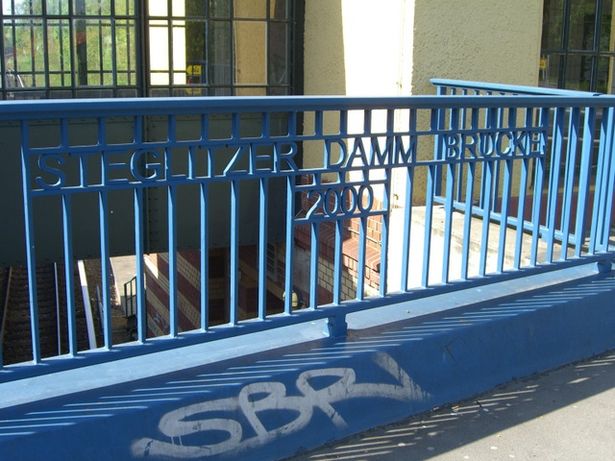 Steglitzer Dammbrücke / EU Nord Süd Bahn Bernau - Teltow Stadt