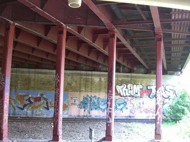 Wiesenbrücke / EU Nord Süd Bahnen am Bf. Humboldthain