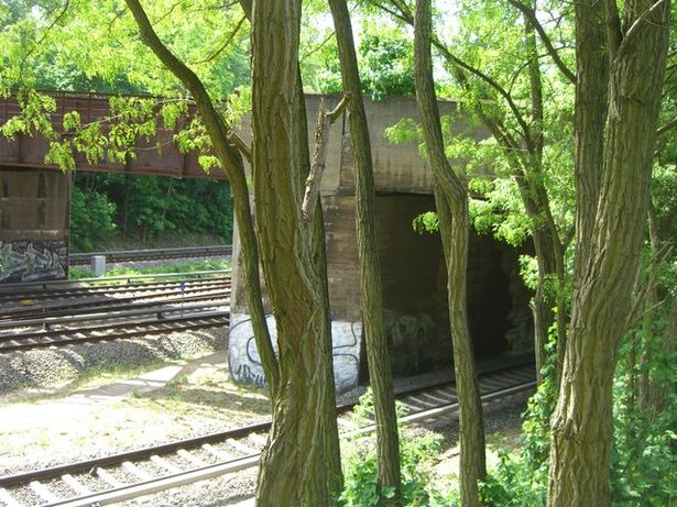 EÜ stillgelegte Nordostkurve / EU Stadtbahn O - W Verkehr Westkreuzbereich
