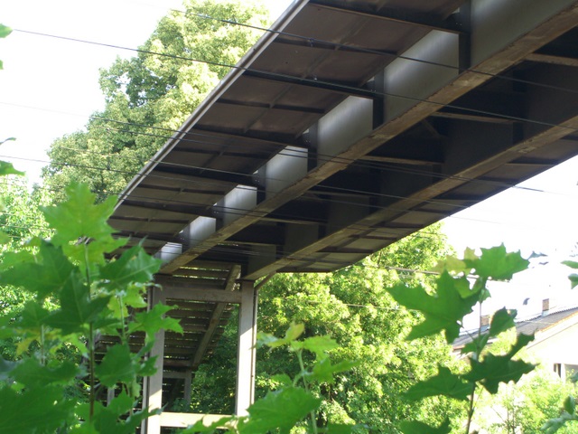 Dorfstraßen- Fußwegbrücke / EU BAR ( Berliner Außenring)