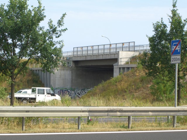 Hans Grade Allee Brücke / EU BAR im Südabschnitt