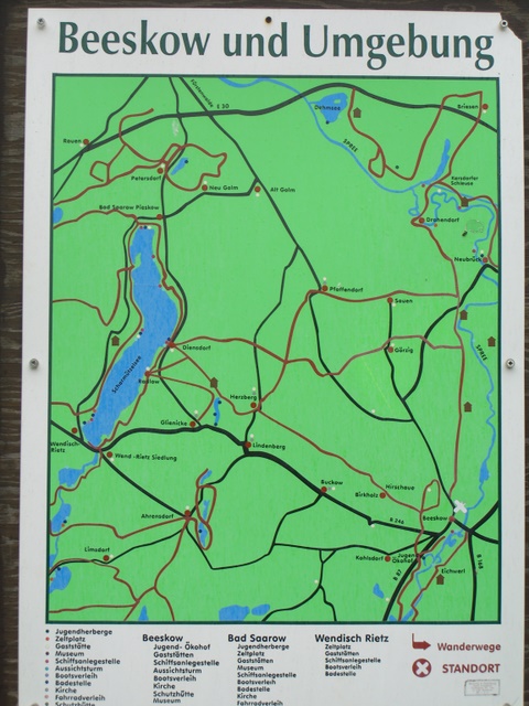 Straßenbrücke an den Teichen / Spree