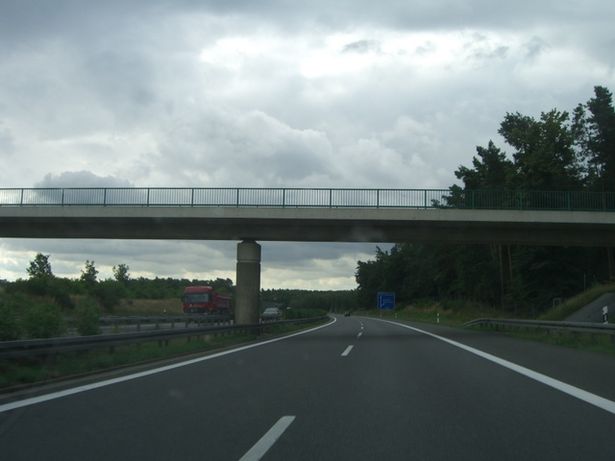Hauptstraßenbrücke AS Bronkow - Saadow / Autobahn A 13