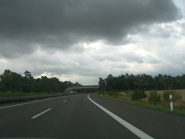 Räschener Straßenbrücke östlich Barzig / Autobahn A 13