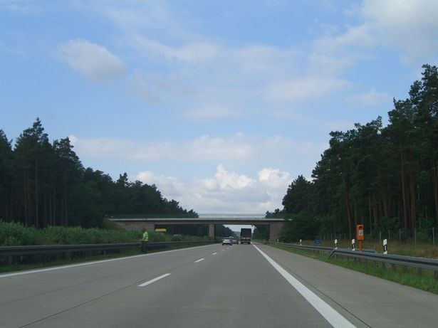 Straßenbrücke zwischen Frauendorf und Kroppen / Autobahn A 13
