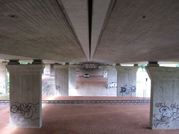 Südringstraßenbrücke / Chemnitz, Parkweg u. EU Chemnitz - Stollberg