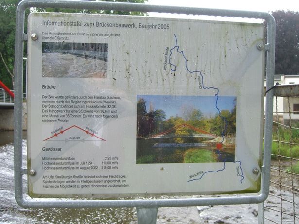 Rad- und Fußwegbrücke verl. Straßburger Straße / Chemnitz