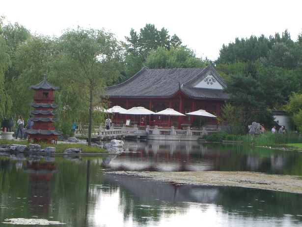 Brücke im Chinesischen Garten