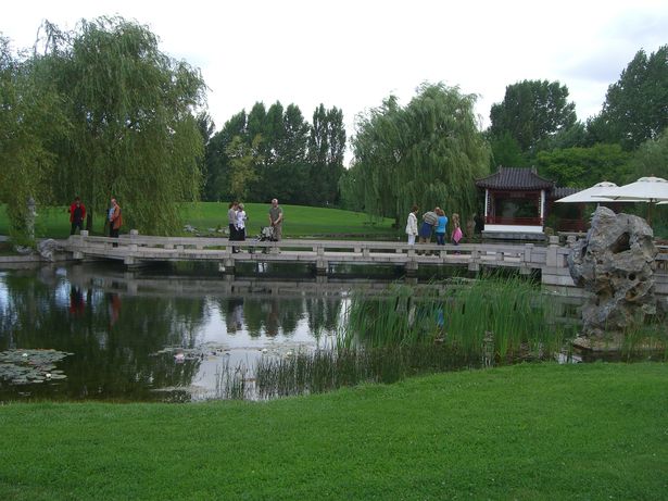 Brücke im Chinesischen Garten