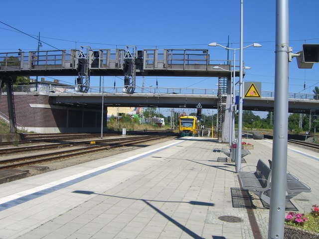 Heegemühler Straßenbrücke B167 / EU Strecke Berlin - Stralsund am Bf. Eberswalde