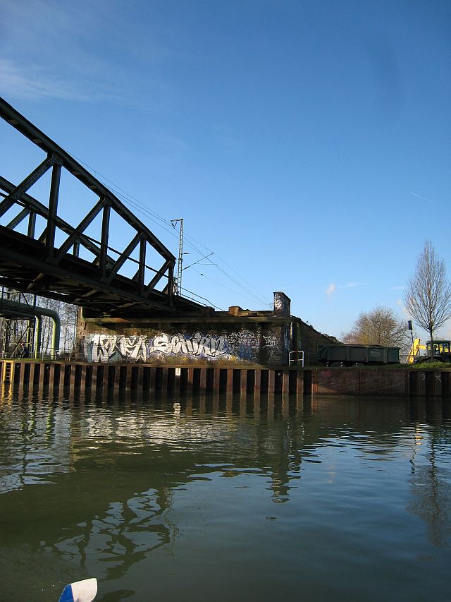 Hardenberger Eisenbahnbrücke westliches Wiederlager.