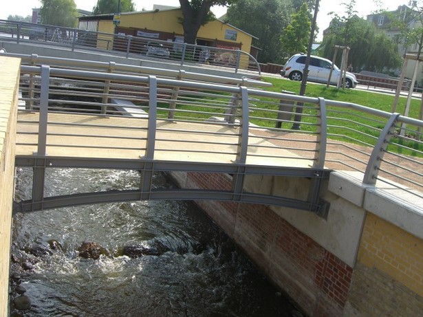 Promenadenbrücke / Fischpaß am Viereckgerinne