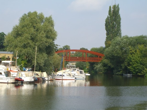 Rad- und Fußwegbrücke an der Hammerstr. / Mühlendamm Wasserstraße