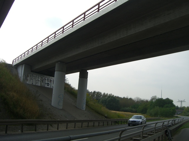A10 Abfahrtbrücke von Nord nach Süd / Berliner Chaussee