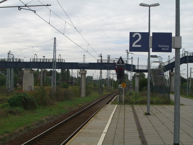 Bf. Zugangsbrücke Elstal / EU Strecke Berlin - Rathenow
