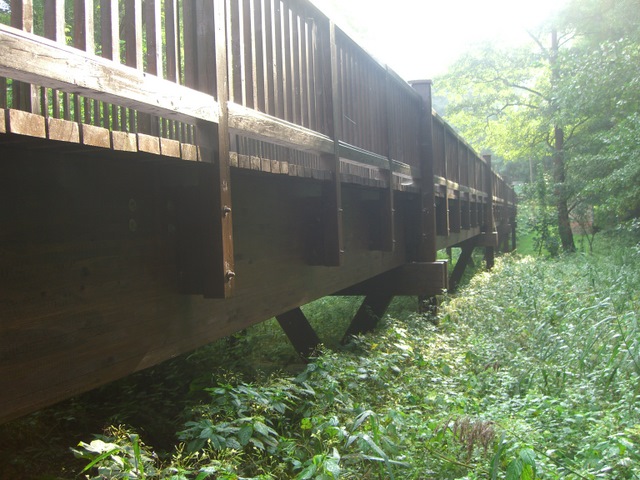 Rad- und Fußwegbrücke am Rand der L74 / Dahme
