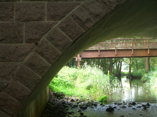 Rad- und Fußwegbrücke am Rand der L74 / Dahme