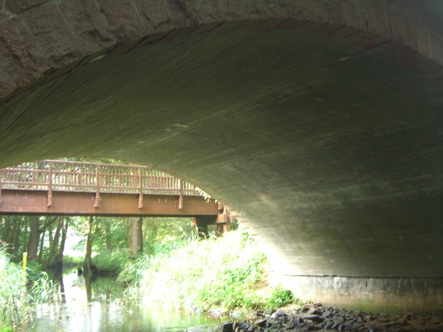 Rad- und Fußwegbrücke am Rand der L74 / Dahme