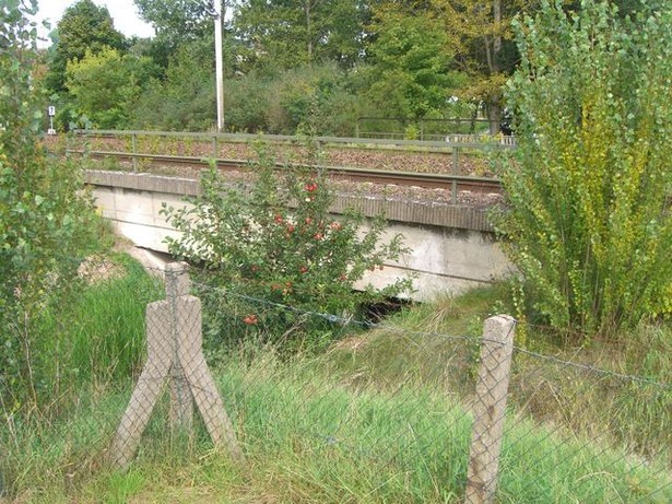 EÜ Strecke Berlin - Rostock / Graben zw. Herrensee u. Tiefwarensee
