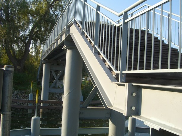 Fußwegbrücke / Spreehafenzufahrt