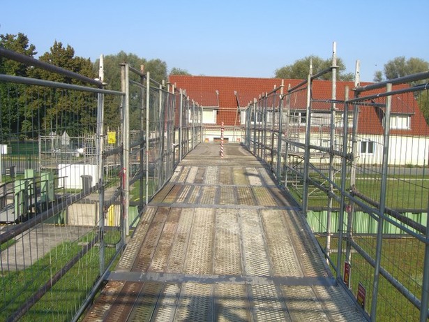 zeitweilige Fußwegbrücke Großes Wehr / Spree