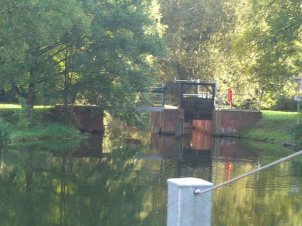 Arbeitsbrücke Süd Schleuse / westlicher Spreelauf